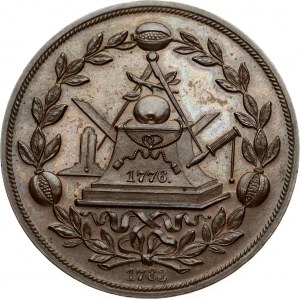 Germany Masonic Medal 1876 Golden Apple Lodge