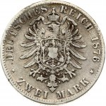 Wurttemberg 2 Mark 1876 F