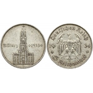 Germania 5 Reichsmark 1934 F Potsdam