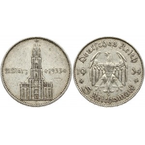 Germany 5 Reichsmark 1934 F Potsdam