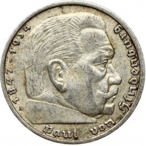 Germany 5 Reichsmark 1935 A Hindenburg