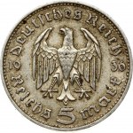 Germany 5 Reichsmark 1936 J Hindenburg