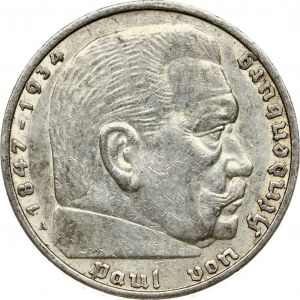 Germania 5 Reichsmark 1936 A Hindenburg