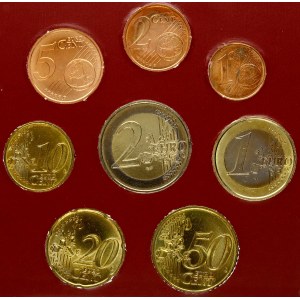 Germany 1 Cent - 2 Euro 2002 Set Lot of 8 Coins