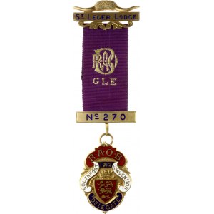 Masonic Badge 1912 Saint Leger Lodge