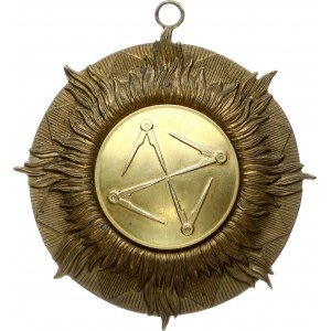 Great Britain Masonic Badge 8 Flames (20th century)