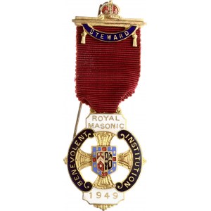 Masonic Medal 1949 Royal Masonic Award Benevolent Institution