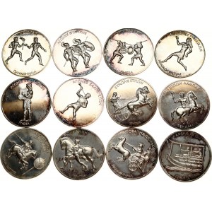 Greece Medals 2002 Ancient Olympic Games SET Lot of 12 Medals