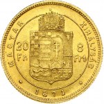 Hungary 20 Francs - 8 Forint 1871 GYF