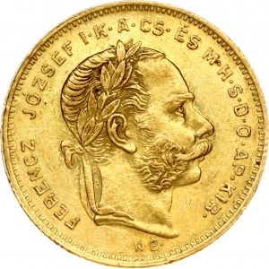 Hungary 20 Francs- 8 Forint 1873 KB