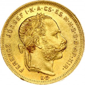 Hungary 20 Francs- 8 Forint 1878 KB
