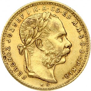 Hungary 8 Forint- 20 Francs 1881 KB