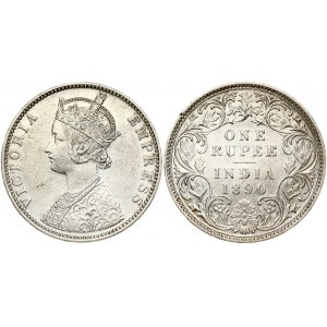 British India 1 Rupee 1890