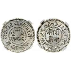 India Kutch 1 Kori 1936/VS1992 NGC MS 64