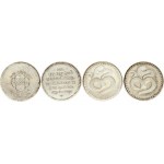 Indian Silver Medals ND 'Gods' Lot of 4 Medals
