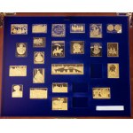 India Hallmark Collection of Sikh Heritage Silver Post Stamps ND (2013) SET Lot of 22 Stamps
