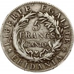 Subalpine Republic 5 Francs Year 10 (1801)