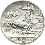 Italy 2 Lire 1908 R