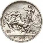 Italy 2 Lire 1915 R