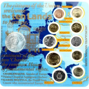 Italy Set 2004 10 New European Union countries with 10 coins