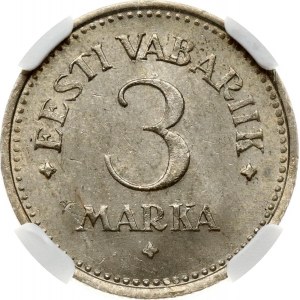 Estonia 3 Marka 1922 NGC MS 62