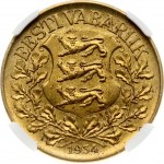 Estonia 1 Kroon 1934 NGC MS 63