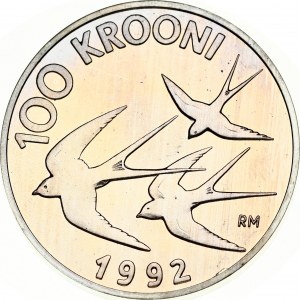 Estonia 100 Krooni 1992 Monetary Reform