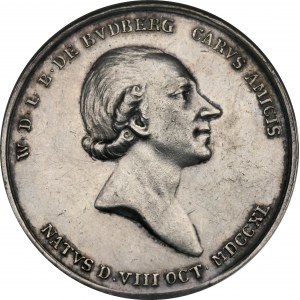 Livonia Memorial Medal 1784 Death of Woldemar Dietrich Baron von Budberg NGC UNC DETAILS