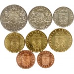 Latvia 1 Santims - 2 Lati 1992 SET Lot of 8 Coins