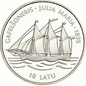 Latvia 10 Latu 1995 'Julia Maria' Sailing Ship