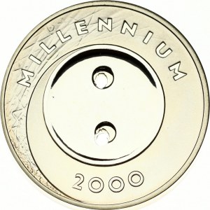 Latvia 1 Lats 1999 Millennium