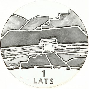 Latvia 1 Lats 2000 Earth