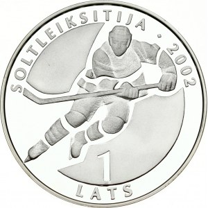 Latvia 1 Lats 2001 Ice Hockey