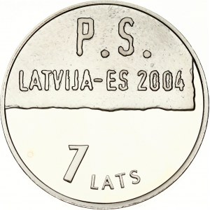 Latvia 1 Lats 2004 Latvia-European Union