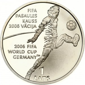 Latvia 1 Lats 2004 FIFA World Cup 2006