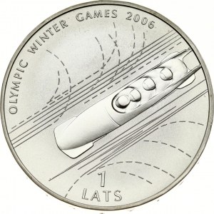 Latvia 1 Lats 2005 Bobsleigh