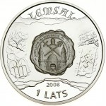 Latvia 1 Lats 2008 Limbazi