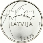 Latvia 1 Lats 2008 Basketball
