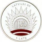 Latvia 1 Lats 2008 Anniversary of Latvia