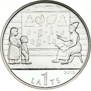 Latvia 1 Lats 2010 The Latvian ABC Book