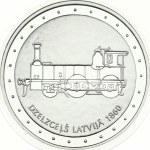 Latvia 1 Lats 2011 Railway in Latvia