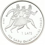 Latvia 1 Lats 2012 100 years in Olympic Games