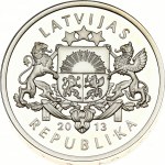 Latvia 20 Latu 2013 Silver Salmon