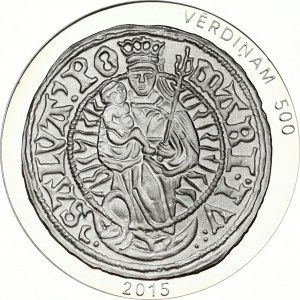 Latvia 5 Euro 2015 500 years of Livonian ferding