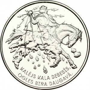 Latvia 5 Euro 2017 Smith forges in the sky