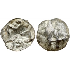 Lithuania Denar ND (1396-1401) Small ПЕЧАТ type (RR)