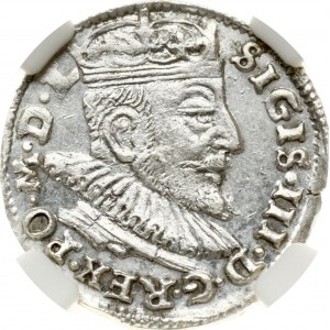 Lithuania Trojak 1592 Vilnius SIGIS (R) NGC MS 63