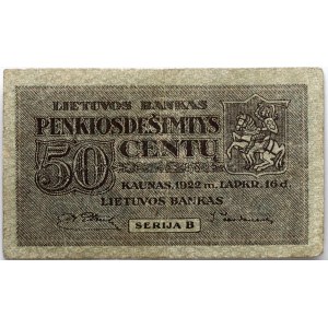 Lithuania 50 Centu 1922