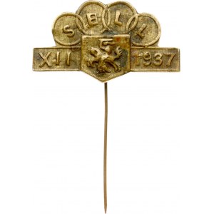 Lithuania Pin Badge SELL 1937