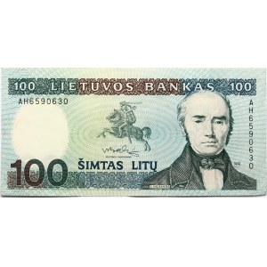 Lithuania 100 Litu 1991 Daukantas